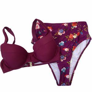 Cupshe High Brief Bikini 2 Piece Set Swim #114